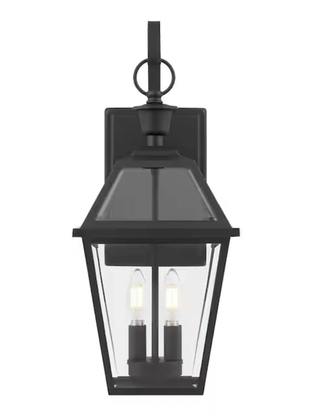 Outdoor Wall Lantern in Black - Classic Lantern Sconce